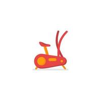 A red bug with a red body sits on a white background. vector