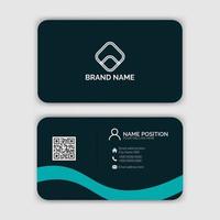 Modern corporate business card template vector