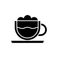 Coffee cup icon vector. tea cup illustration sign. Hot drink symbol or logo. vector