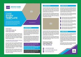 Creative Business Case Study Template vector