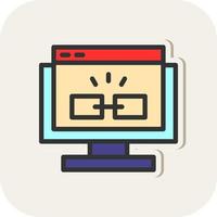 Hyperlink Vector Icon Design