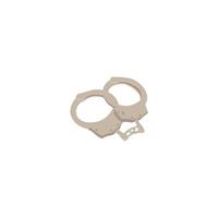 A pair of handcuffs with the word police on it vector