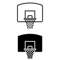 Basketball icon vector set. Streetball illustration sign collection. Sport symbol or logo.