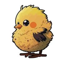 cute chick cartoon style vector