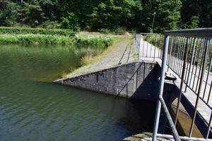 overflow gap in the dam wall, Heilbachsee photo