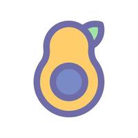 avocado icon for your website design, logo, app, UI. vector