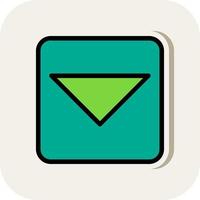 Caret Square Down Vector Icon Design