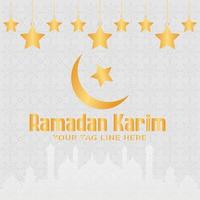 ramadan kareem traditional islamic festival religious banner vector