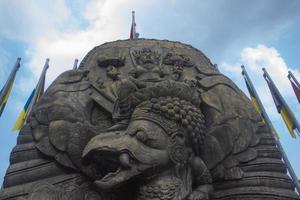 The symbol of Universitas Airlangga is Garuda Mukti ridden by the incarnation of Batara Wisnu namely Prabu Airlangga which means wise, powerful, and refined. photo