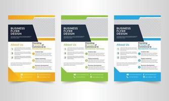 Professional corporate business flyer template  design vector