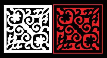 Decorative wall panel set chinese mdf cnc router laser cutting pattern design for mdf wood cutting vector Cnc Router Design Foamsheet, Acrylic and CNC Machine Cutting, EPS File.