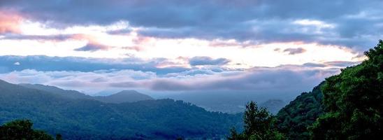 morning sunrise in maggie valley north carolina mountains photo
