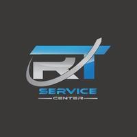 RT Service Logo Design vector