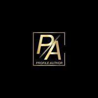 luxury PA Logo Design Vector