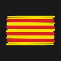 Cataluña bandera vector ilustración