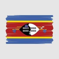 Swaziland Flag Vector Illustration