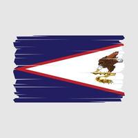 American Samoa Flag Vector Illustration