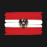 Austria bandera vector ilustración