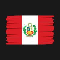 Peru Flag Vector Illustration