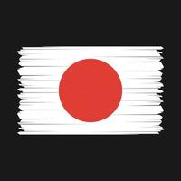 Ilustración de vector de bandera de japón