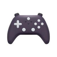 3d joystick gamepad icon vector. Isolated on white background. Video games controller for computer or portative game station. Cartoon minimal style. 3d icon vector render illustration.