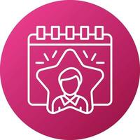 Employee of the Year Icon Style vector