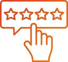 Please Rate Icon Style vector
