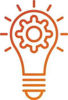 Light Usage Efficiency Icon Style vector