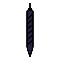 Drill bit line icon isolated on white background. Black flat thin icon on modern outline style. Linear symbol and editable stroke. Simple and pixel perfect stroke vector illustration.