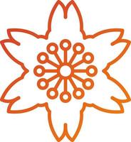 Cherry Blossom Icon Style vector