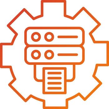 datos Procesando icono estilo vector