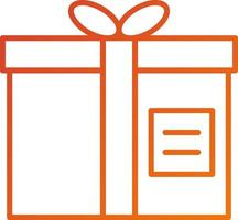 Gift Box Icon Style vector