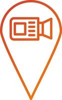 Filming Location Icon Style vector