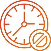 Block Time Icon Style vector