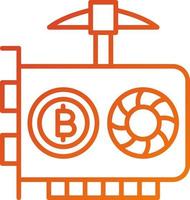 GPU Mining Icon Style vector