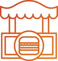 Burger Shop Icon Style vector