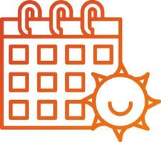 Schedule Day Icon Style vector