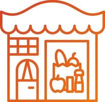 comestibles Tienda icono estilo vector