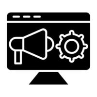 Programmatic Advertising Icon Style vector