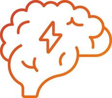 Brain Power Icon Style vector