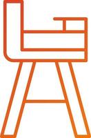 High Chair Icon Style vector