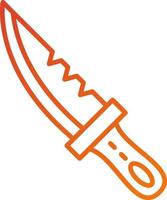 Diving Knife Icon Style vector