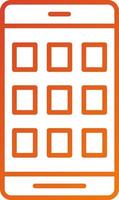 Mobile Apps Icon Style vector