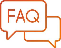 Faq Icon Style vector