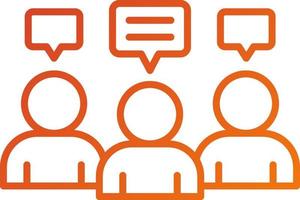 Internal Meeting Icon Style vector