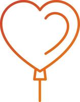 Heart Balloon Icon Style vector