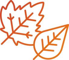 Autumn Leaves Icon Style vector