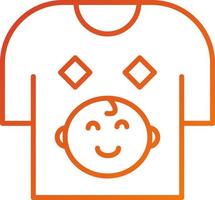 Baby Shirt Icon Style vector