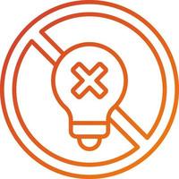 Incandescent Light Bulb Icon Style vector