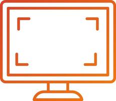 monitor icono estilo vector